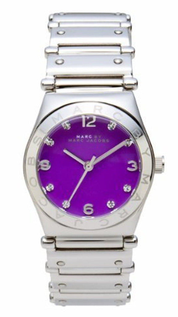 Marc Jacobs Amy Purple Dial Silver Steel Strap Watch for Women - MBM8560 Buy Now By Marc Jacobs
