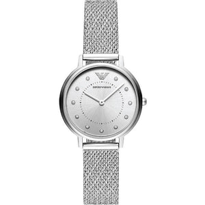 Emporio Armani Kappa Silver Dial Silver Mesh Bracelet Watch For Women - AR11128 Buy Now By Emporio Armani