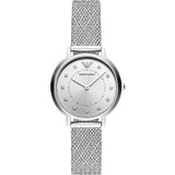Emporio Armani Kappa Silver Dial Silver Mesh Bracelet Watch For Women - AR11128 Buy Now By Emporio Armani