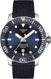 Tissot Seastar 1000 Powermatic 80 Silicium Blue Dial Blue Nylon Strap Watch For Men - T120.407.17.041.01 Buy Now By Tissot