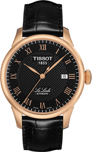Tissot T Classic Le Locle Automatic Black Dial Black Leather Strap Watch For Men - T41.5.423.53 Buy Now By Tissot