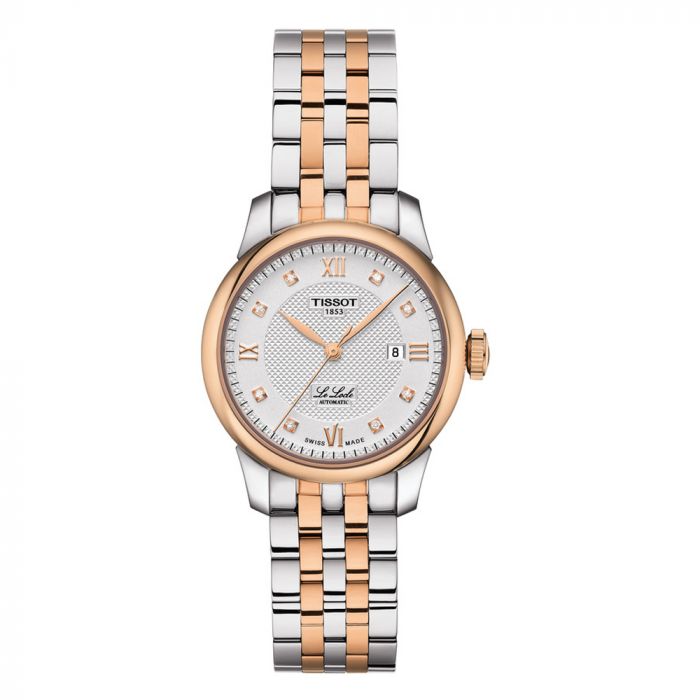 Tissot Le Locle Lady Automatic Diamonds Silver Dial Two Tone Steel Strap Watch For Women - T006.207.22.036.00 Buy Now By Tissot