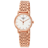 Tissot T Classic Everytime Small White Dial Rose Gold Mesh Bracelet Watch For Women - T109.210.33.031.00 Buy Now By Tissot