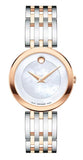Movado Esperanza Mother of Pearl Dial Two Tone Steel Strap Watch For Women - 0607114 Buy Now By Movado