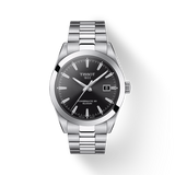 Tissot Gentleman Powermatic 80 Silicium Black Dial Silver Steel Strap Watch For Men - T127.407.11.051.00 Buy Now By Tissot