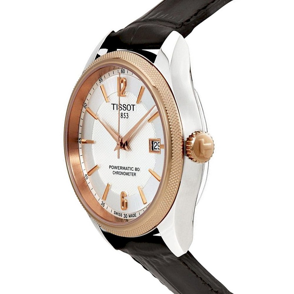 Tissot T Classic Ballade Powermatic 80 Lady Silver Dial Brown Leather Strap Watch For Women - T108.408.26.037.00 Buy Now By Tissot