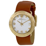 Marc Jacobs Amy White Dial Brown Leather Strap Watch for Women - MBM8574 Buy Now By Marc Jacobs