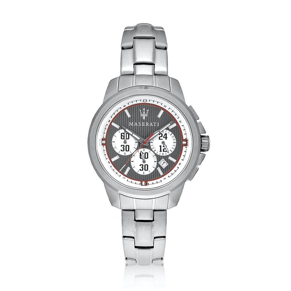 Maserati Royale Chronograph Grey Dial Silver Steel Strap Watch For Men - R8873637003 Buy Now By Maserati