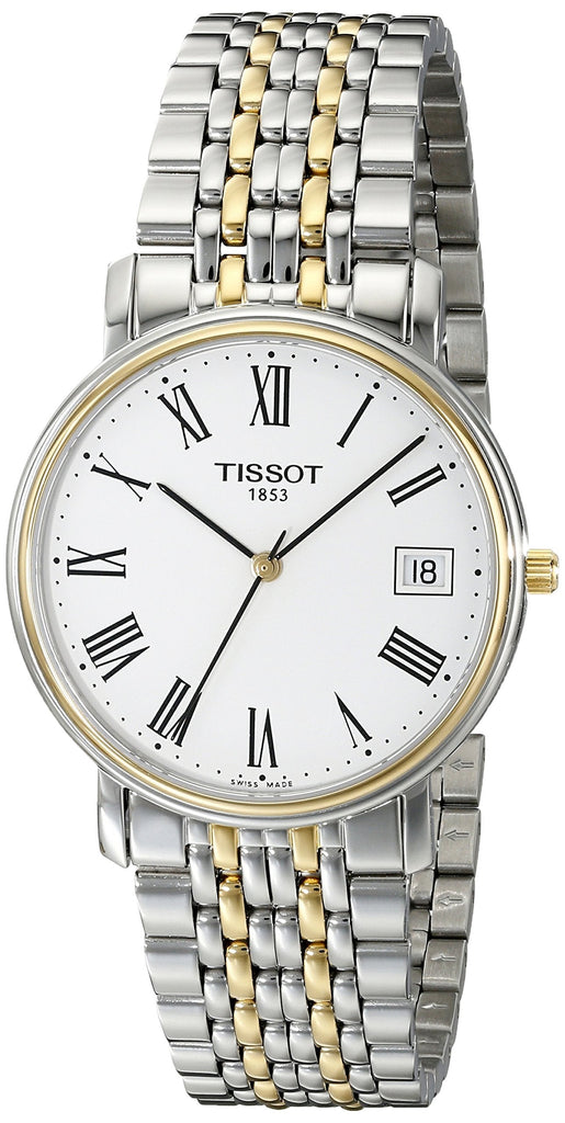 Tissot T Classic Desire White Dial Two Tone Watch For Men - T52.2.481.13 Buy Now By Tissot