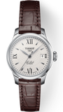 Tissot Le Locle Automatic Lady Silver Dial Brown Leather Strap Watch For Women - T41.1.113.77 Buy Now By Tissot