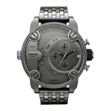 Diesel Little Daddy Dual Time Chronograph Grey Dial Stainless Steel Strap Watch For Men - DZ7263 Buy Now By Diesel