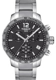 Tissot Quickster Chronograph Black Dial Silver Steel Strap Watch For Men - T095.417.11.067.00 Buy Now By Tissot
