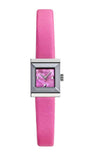 Gucci G-Frame Square Fuchsia Mother of Pearl Dial Fuchsia Leather Strap Watch For Women - YA128533 Buy Now By Gucci