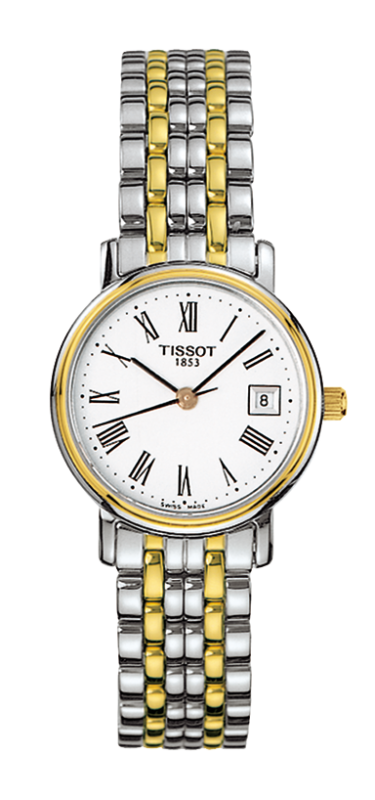 Tissot T Classic Desire Two Tone Quartz Watch For Women - T52.2.281.13 Buy Now By Tissot