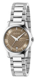 Gucci G Timeless Brown Dial Silver Steel Strap Watch For Women - YA126526 Buy Now By Gucci