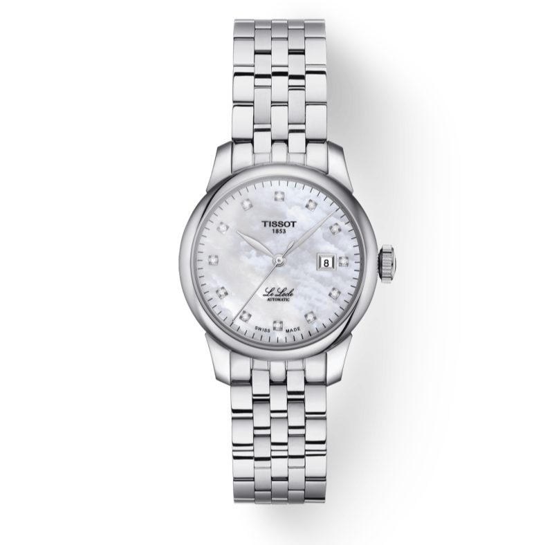 Tissot Le Locle Automatic Diamonds Mother of Pearl Dial Silver Steel Strap Watch For Women - T006.207.11.116.00 Buy Now By Tissot