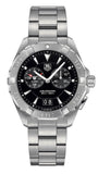 Tag Heuer Aquaracer Quartz Black Dial Silver Steel Strap Watch for Men - WAY111Z.BA0928 Buy Now By Tag Heuer