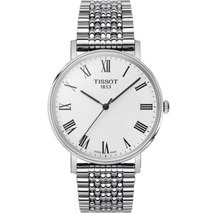 Tissot T Classic Everytime White Dial Silver Mesh Bracelet Watch For Men - T109.410.11.033.00 Buy Now By Tissot