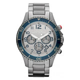 Marc Jacobs Rock Chronograph Silver Dial Silver Steel Strap Watch for Men - MBM5028 Buy Now By Marc Jacobs