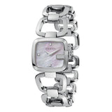 Gucci G Gucci Diamonds Mother of Pearl Dial Silver Steel Strap Watch For Women - YA125502 Buy Now By Gucci