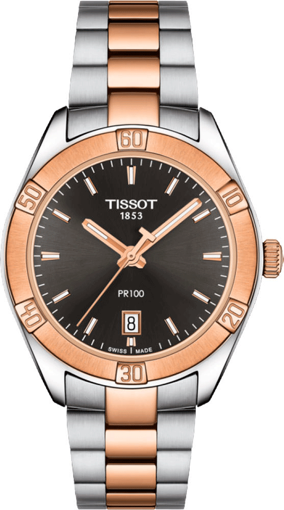 Tissot PR 100 Sport Chic Anthracite Dial Watch For Women - T101.910.22.061.00 Buy Now By Tissot