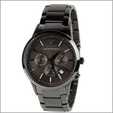 Emporio Armani Classic Chronograph Grey Dial Grey Steel Strap Watch For Men - AR2454 Buy Now By Emporio Armani