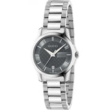 Gucci G Timeless Grey Dial Silver Steel Strap Watch For Women - YA126522 Buy Now By Gucci
