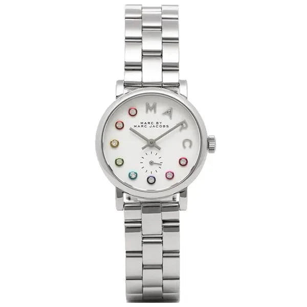 Marc Jacobs Baker Dexter White Dial Silver Steel Strap Watch for Women - MBM3423 Buy Now By Marc Jacobs