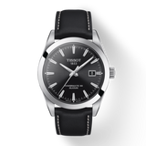 Tissot Gentleman Powermatic 80 Silicium Black Dial Black Leather Strap Watch For Men - T127.407.16.051.00 Buy Now By Tissot