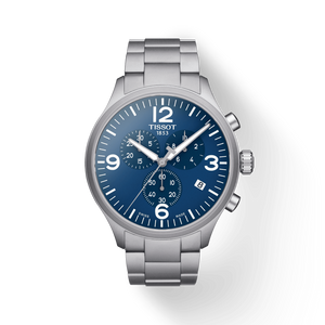 Tissot T Sport Chrono XL Chronograph Blue Dial Silver Steel Strap Watch For Men - T116.617.11.047.00 Buy Now By Tissot