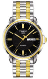 Tissot Automatics III Day Date Black Dial Two Tone Steel Strap Watch For Men - T065.430.22.051.00 Buy Now By Tissot