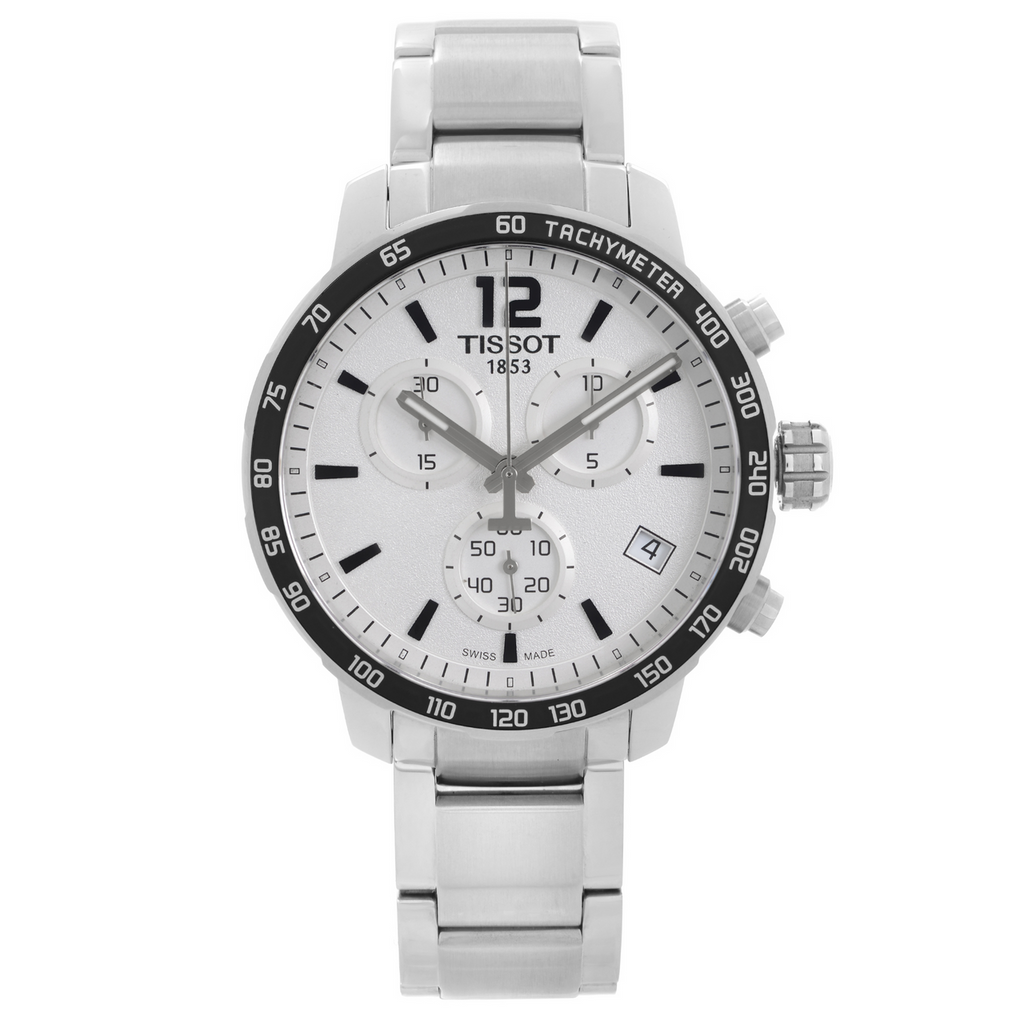 Tissot Quickster Chronograph Silver Dial Watch For Men - T095.417.11.037.00 Buy Now By Tissot