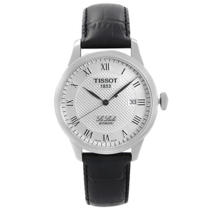 Tissot T Classic Le Locle Automatic Silver Dial Black Leather Strap Watch For Men - T41.1.423.33 Buy Now By Tissot