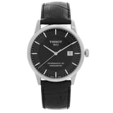Tissot T Classic Luxury Powermatic 80 Black Dial Black Leather Strap Watch For Men - T086.408.16.051.00 Buy Now By Tissot