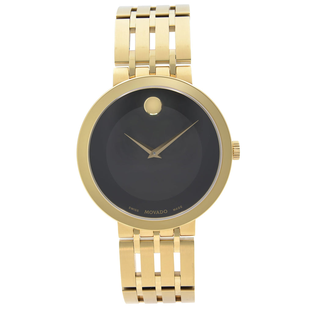 Movado Esperanza Museum 39mm Black Dial Stainless Steel Watch For Men - 0607059 Buy Now By Movado