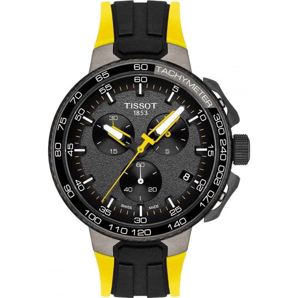 Tissot T Bike Cycling Tour de France Black Dial Two Tone Rubber Strap Watch For Men - T111.417.37.441.00 Buy Now By Tissot