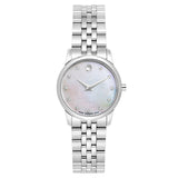 Movado Museum Classic Mother of Pearl Dial Silver Steel Strap Watch For Women - 0606612 Buy Now By Movado