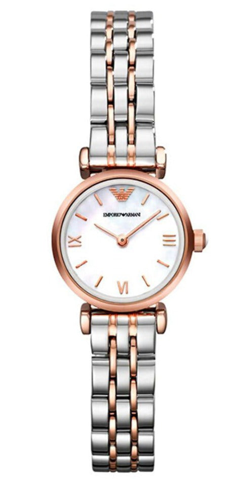 Emporio Armani Gianni Mother of Pearl Dial Two Tone Steel Strap Watch For Women - AR1764 Buy Now By Emporio Armani
