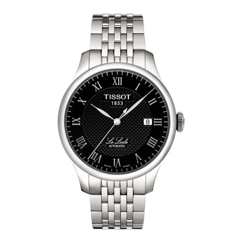 Tissot T Classic Le Locle Powermatic 80 Black Dial Silver Steel Strap Watch For Women - T41.1.483.53 Buy Now By Tissot