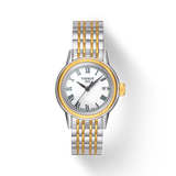 Tissot Carson Lady White Dial Two Tone Steel Strap Watch For Women - T085.210.22.013.00 Buy Now By Tissot