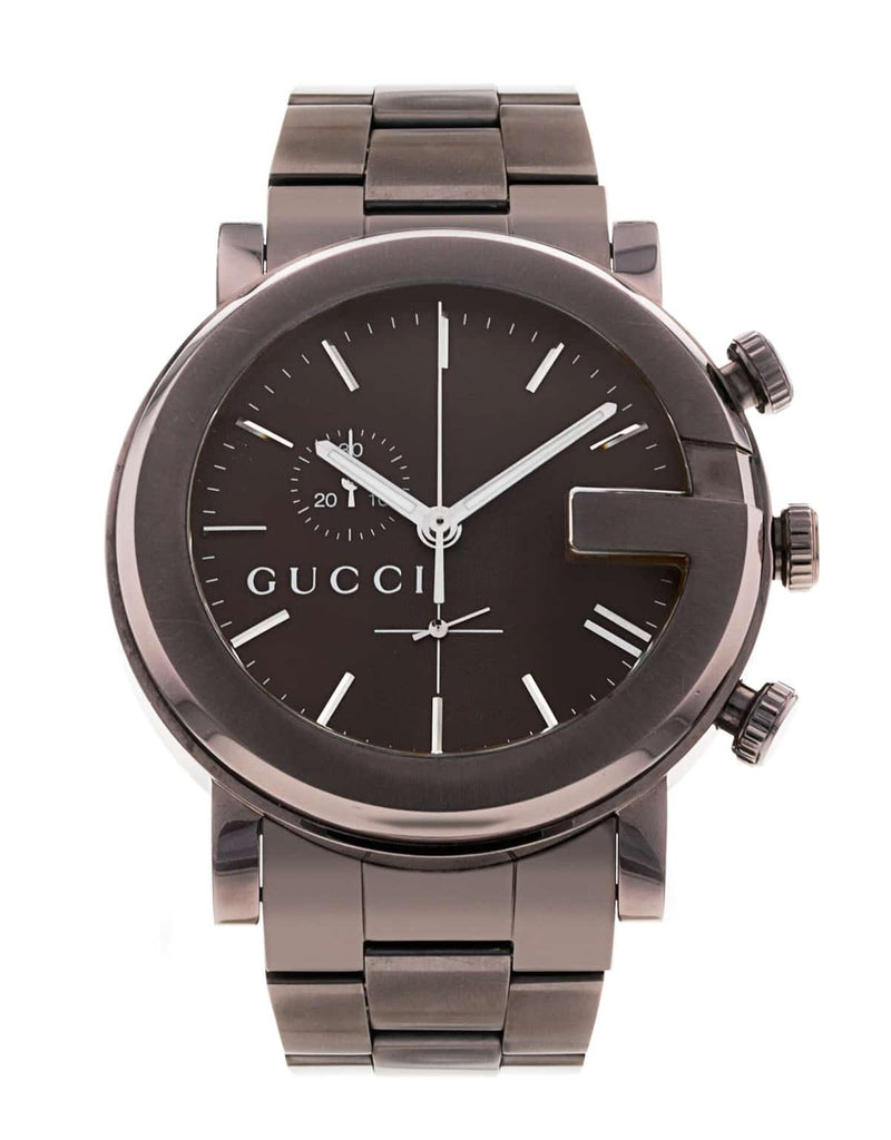 Gucci G Chrono Brown Dial Brown Steel Strap Watch For Men - YA101341 Buy Now By Gucci
