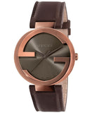Gucci Interlocking Iconic Brown Dial Brown Leather Strap Watch For Women - YA133207 Buy Now By Gucci