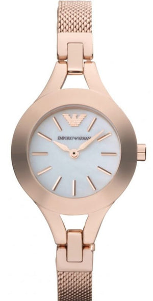 Emporio Armani Chiara Analog White Dial Rose Gold Steel Strap Watch For Women - AR7329 Buy Now By Emporio Armani