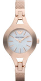 Emporio Armani Chiara Analog White Dial Rose Gold Steel Strap Watch For Women - AR7329 Buy Now By Emporio Armani