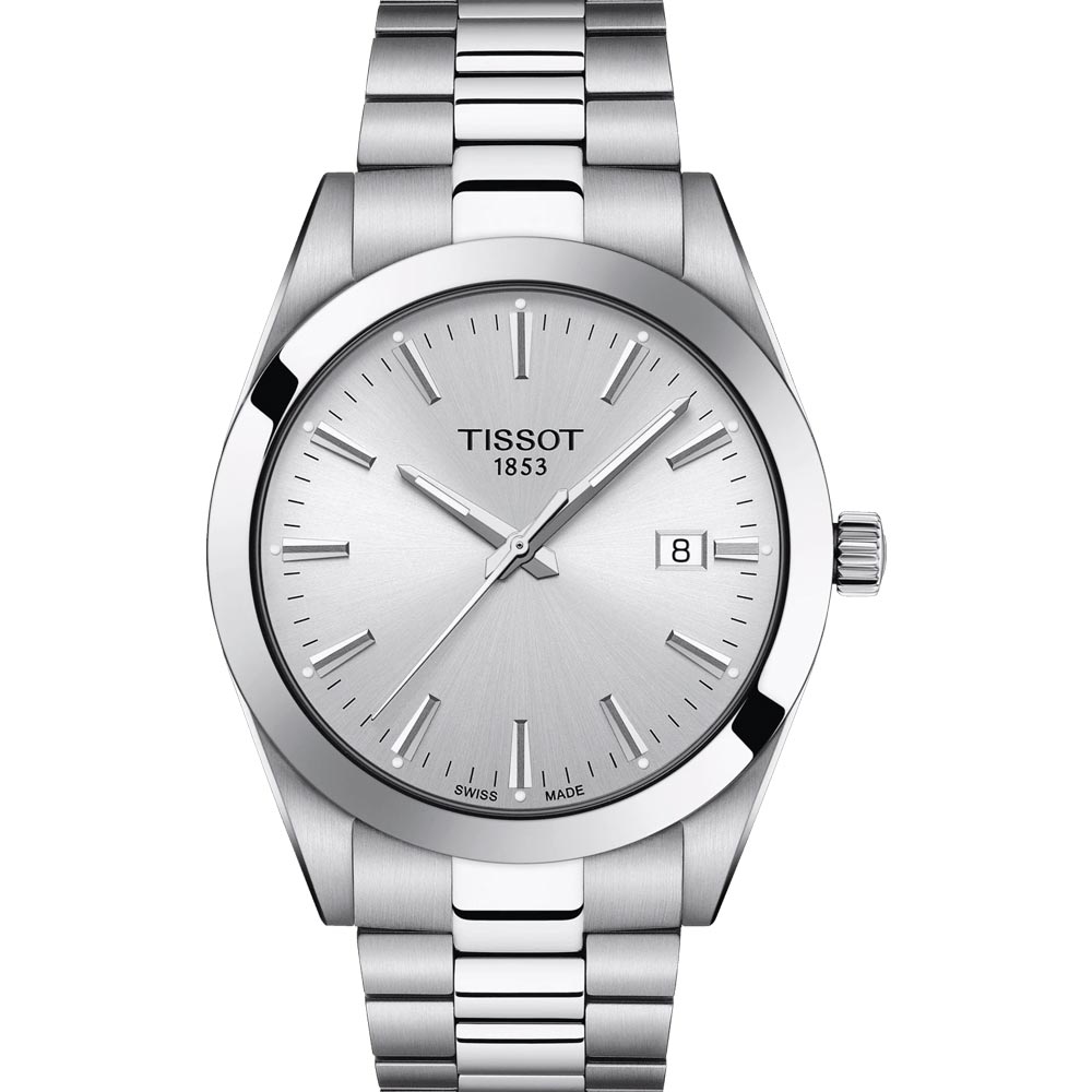 Tissot Gentleman Silver Dial Silver Steel Strap Watch For Men - T127.410.11.031.00 Buy Now By Tissot
