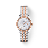 Tissot Le Locle Automatic Diamonds Mother of Pearl White Dial Two Tone Steel Strap Watch For Women - T006.207.22.116.00 Buy Now By Tissot