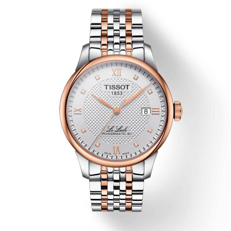 Tissot T Classic Le Locle Powermatic 80 Silver Dial Two Tone Steel Strap Watch For Men - T006.407.22.036.00 Buy Now By Tissot
