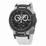 Tissot T Race Chronograph Black Dial White Rubber Strap Watch for Men - T048.417.27.057.05 Buy Now By Tissot