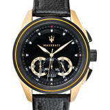Maserati Traguardo Chronograph Black Dial Black Leather Strap Watch For Men - R8871612033 Buy Now By Maserati