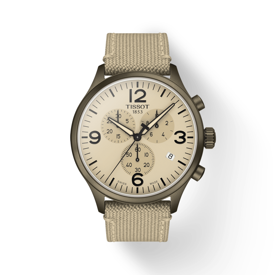 Tissot Chrono XL Beige Diag Beige NATO Strap Watch For Men - T116.617.37.267.01 Buy Now By Tissot